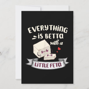 Kaas uit Griekenland - Feta-liefhebbers Feestdagenkaart