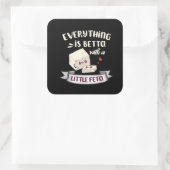 Kaas uit Griekenland - Feta-liefhebbers Vierkante Sticker (Tas)