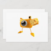 Kaas-uitnodigingen zeggen kaart (Voorkant / Achterkant)