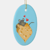 Kaas Valentijn Keramisch sierhuis Ornament (Rechts)