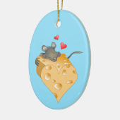 Kaas Valentijn Keramisch sierhuis Ornament (Links)