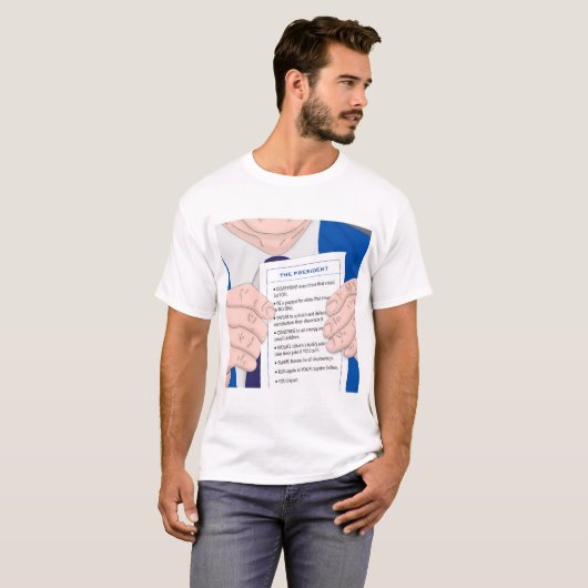 Kaas van de presidenten T-shirt (Voorkant volledig)