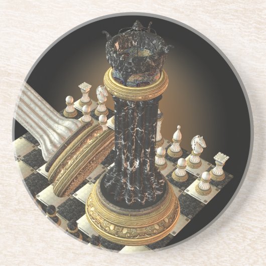 Kaas Vastgesteld zandsteen Onderzetter (Voorkant)