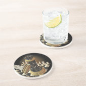 Kaas Vastgesteld zandsteen Onderzetter (Zijkant)