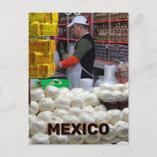 Kaas verkoper in Oaxaca, Mexico Briefkaart