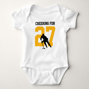 Kaas voor aangepast hockey Player Number geel Romper
