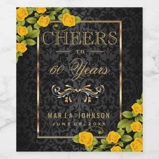 Kaas voor "ADD AGE"-jaren - Elke verjaardag Wijn Etiket (Enkel label)