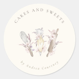 Kaas voor bakkerij ronde sticker