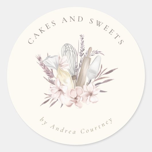 Kaas voor bakkerij ronde sticker (Voorkant)