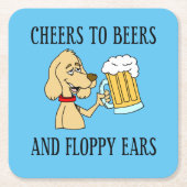 Kaas voor bier en pap kartonnen onderzetters (Voorkant)