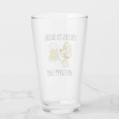 Kaas voor bier en pap-oorts glas (Achterkant)