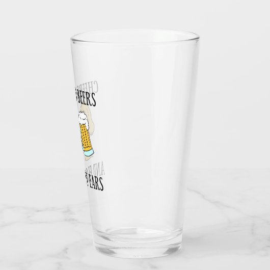 Kaas voor bier en pap-oorts glas (Links)