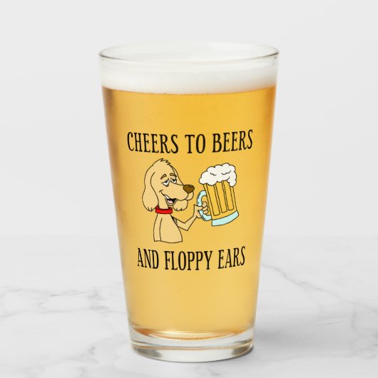Kaas voor bier en pap-oorts glas (Voorkant gevuld)