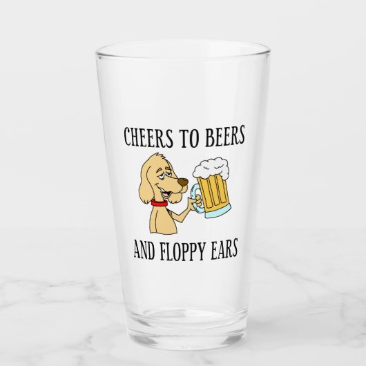 Kaas voor bier en pap-oorts glas (Voorkant)