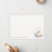 Kaas voor de gouden glansbrij notitiekaartje (Voorkant / Achterkant in situ)