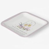 Kaas voor de gouden glansbrij papieren bordje (Gebogen)