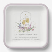 Kaas voor de gouden glansbrij papieren bordje (Voorkant)