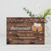 Kaas voor de uitnodiging om hout van de Pensioenpa (Staand voorkant)