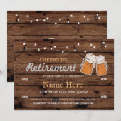 Kaas voor de uitnodiging om hout van de Pensioenpa (Voorkant / Achterkant)