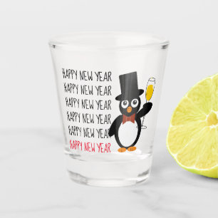 Kaas voor het nieuwe jaar van de warme bril shot glas