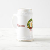 Kaas voor kerstbier bierpul (Voorkant links)