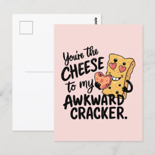 Kaas voor mijn ongemakkelijke   Grappige en Schatt Briefkaart