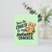 Kaas voor mijn ongemakkelijke | Grappige en Schatt Briefkaart (Staand voorkant)