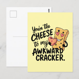 Kaas voor mijn ongemakkelijke Grappige en Schatt Briefkaart