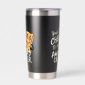 Kaas voor mijn ongemakkelijke | Grappige en Schatt Geïsoleerde Drinkbeker (Links)