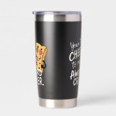 Kaas voor mijn ongemakkelijke | Grappige en Schatt Geïsoleerde Drinkbeker (Rechts)