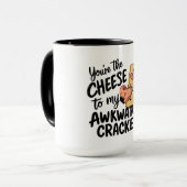 Kaas voor mijn ongemakkelijke | Grappige en Schatt Mok (Voorkant links)