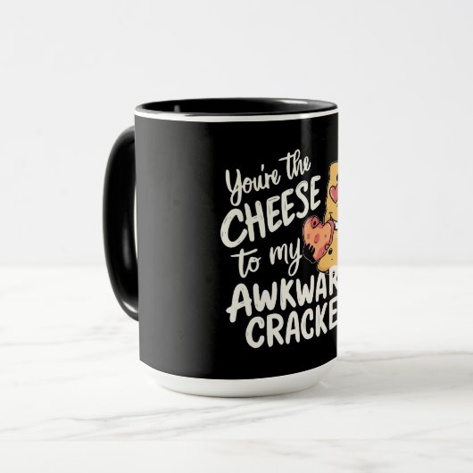 Kaas voor mijn ongemakkelijke | Grappige en Schatt Mok (Voorkant links)