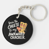 Kaas voor mijn ongemakkelijke | Grappige en Schatt Sleutelhanger (Achterkant)