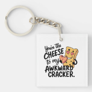 Kaas voor mijn ongemakkelijke   Grappige en Schatt Sleutelhanger