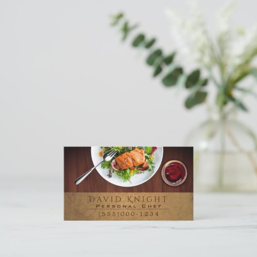 Kaas voor voedselontwerp visitekaartje (Staand voorkant)