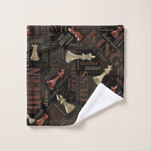 Kaas Voorwaarden en stukken Koper en Gold ID784 Bad Handdoek (Wasdoekje)