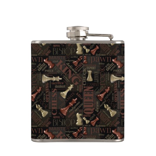 Kaas Voorwaarden en stukken Koper en Gold ID784 Heupfles (Achterkant)