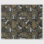 Kaas Voorwaarden en Stukken Zilver en Gold ID784 Cadeaupapier (Vlak)