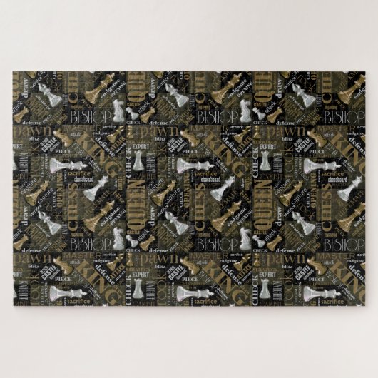 Kaas Voorwaarden en Stukken Zilver en Gold ID784 Legpuzzel (Horizontaal)