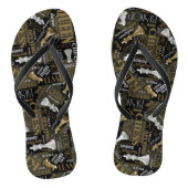 Kaas Voorwaarden en Stukken Zilver en Gold ID784 Teenslippers (Voetbed)