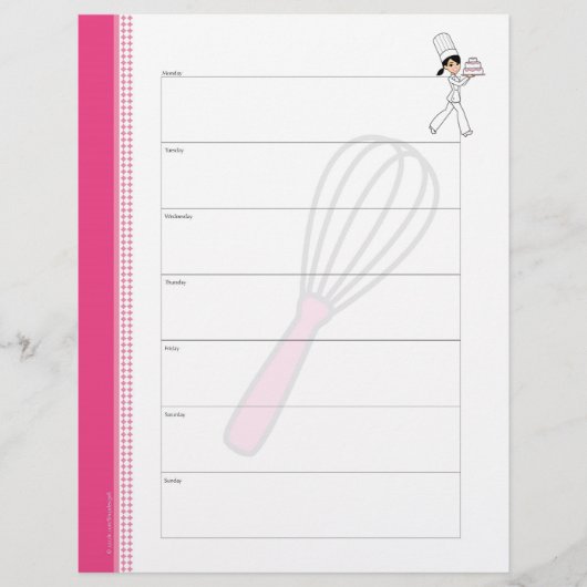 Kaas Weekly Meal Planner Pages (Voorkant)