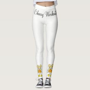 Kaas-werkuitmuis Pizza Witte Leggings