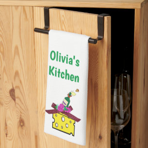 Kaas Wijn Kitchen Hand Towel Theedoek