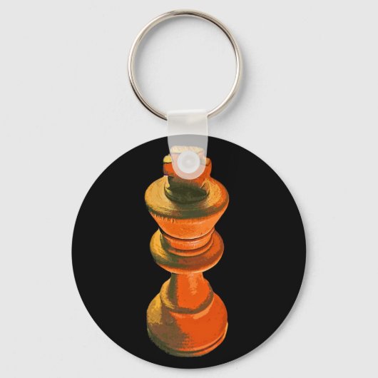 Kaas, witte koning, gestileerd (1) sleutelhanger (Voorkant)