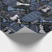 Kaas Zilver en Blauw ID784 Cadeaupapier (Hoek)