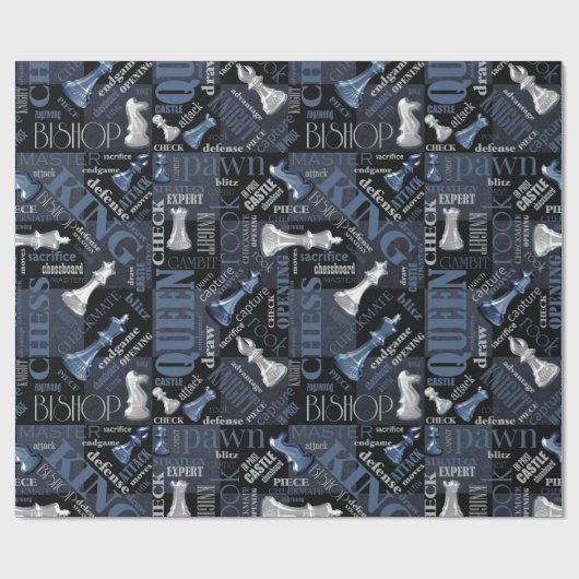 Kaas Zilver en Blauw ID784 Cadeaupapier (Vlak)