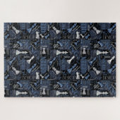 Kaas Zilver en Blauw ID784 Legpuzzel (Horizontaal)