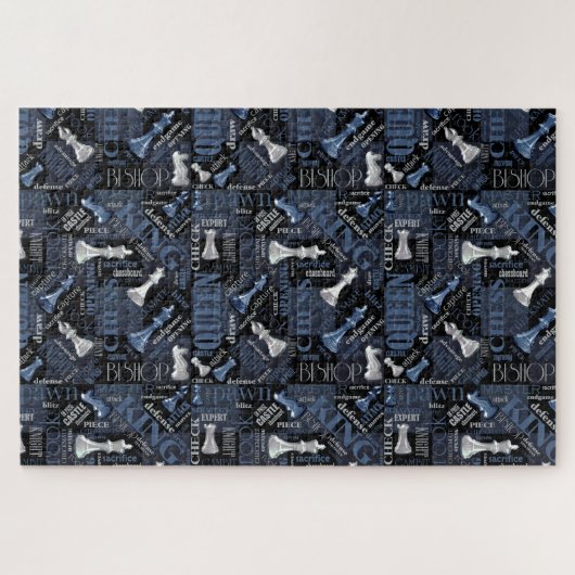 Kaas Zilver en Blauw ID784 Legpuzzel (Horizontaal)