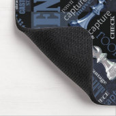 Kaas Zilver en Blauw ID784 Muismat (Hoek)