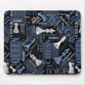 Kaas Zilver en Blauw ID784 Muismat (Voorkant)